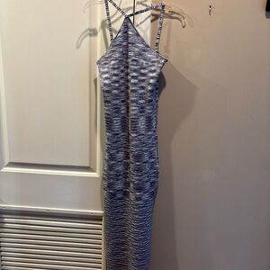 Elegant Striped Maxi Dress